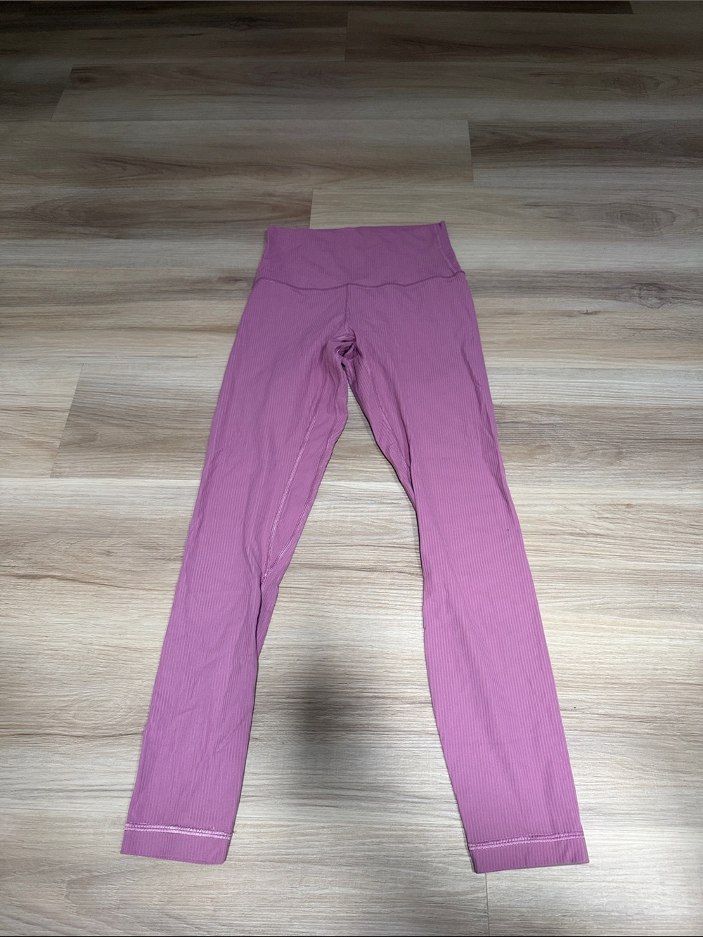 lululemon athletica Ribbed High-Rise Leggings in Dusty Pink